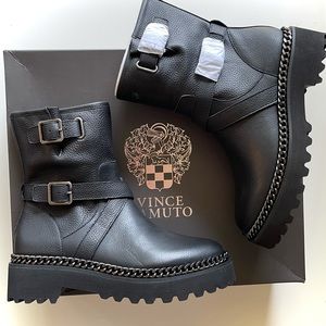 Vince Camuto Moto Boots🖤NIB